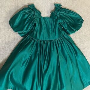 Janie and Jack Green Formal Kids Dress